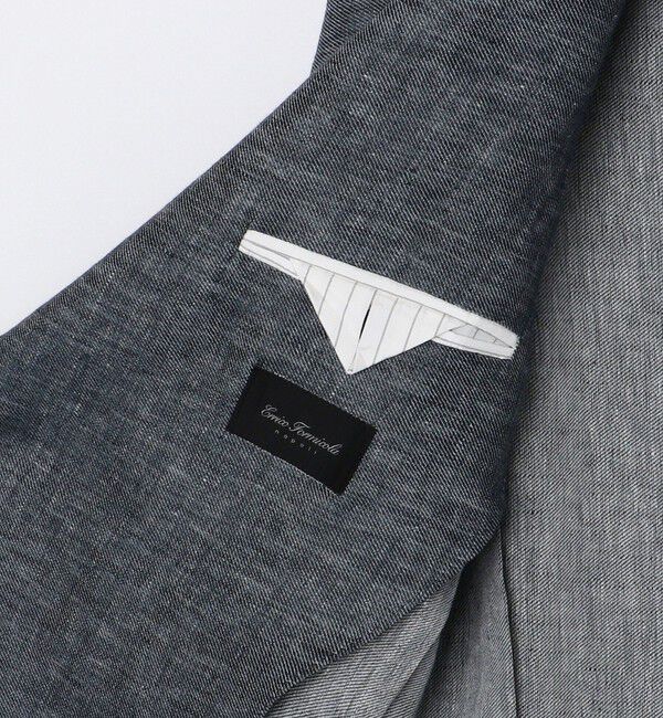 SHIPS「【SHIPS別注】Errico Formicola: リネン シャンブレー ジャケット」|テーラードジャケット|