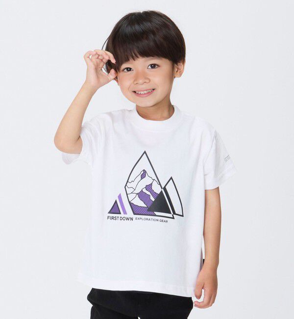 SHIPS Colors 「【SHIPS Colors KIDS別注】FIRST DOWN:プリントTEE(100~150cm)」|Tシャツ・カットソー|オフホワイト