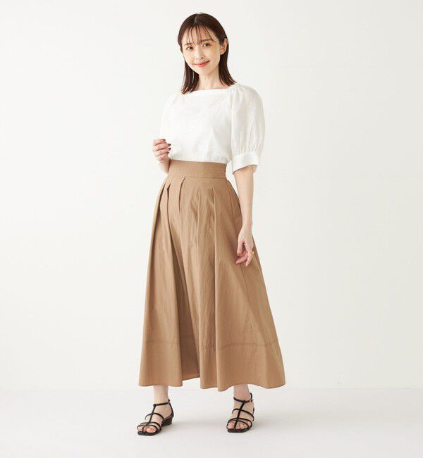 SHIPS Colors 「SHIPS Colors:〈洗濯機可能〉リネン パフスリーブ ブラウス」|シャツ・ブラウス|