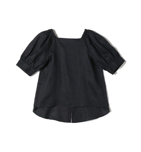 SHIPS Colors 「SHIPS Colors:〈洗濯機可能〉リネン パフスリーブ ブラウス」|シャツ・ブラウス|