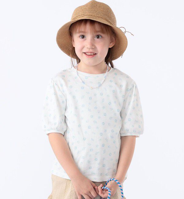 SHIPS KIDS「SHIPS KIDS:100～130cm / シェル テキスタイル 半袖 TEE」|Tシャツ・カットソー|
