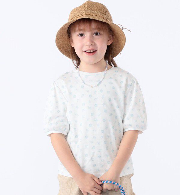 SHIPS KIDS「SHIPS KIDS:100～130cm / シェル テキスタイル 半袖 TEE」|Tシャツ・カットソー|