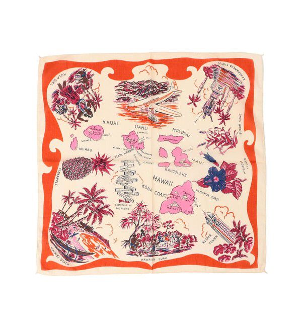 SHIPS for women「BINDU:Hawaii バンダナ」|バンダナ・スカーフ|オレンジ