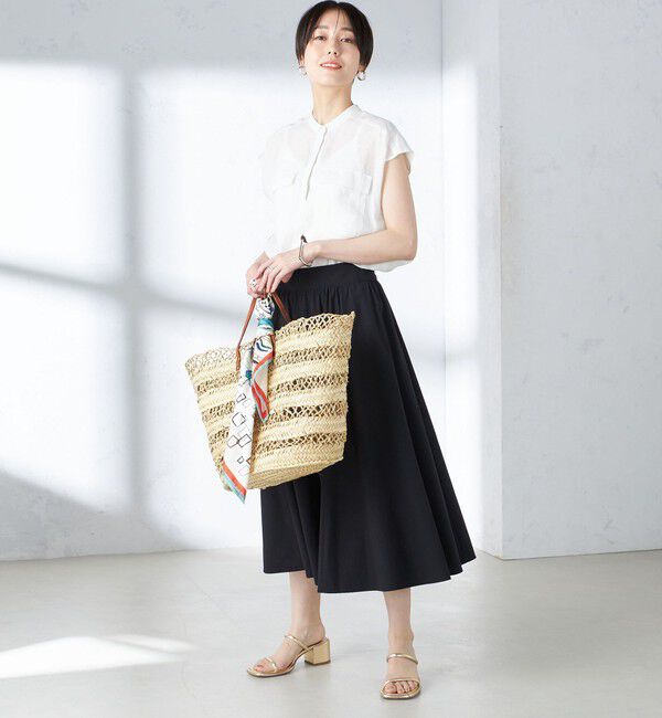 SHIPS for women「〈撥水加工/UVカット/手洗い可能〉ギャザー スカート ◇」|スカート|