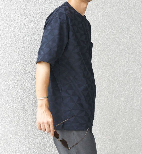 SHIPS any「SHIPS any: ジオメリンクス ジャカード ポケット Tシャツ◇」|Tシャツ・カットソー|