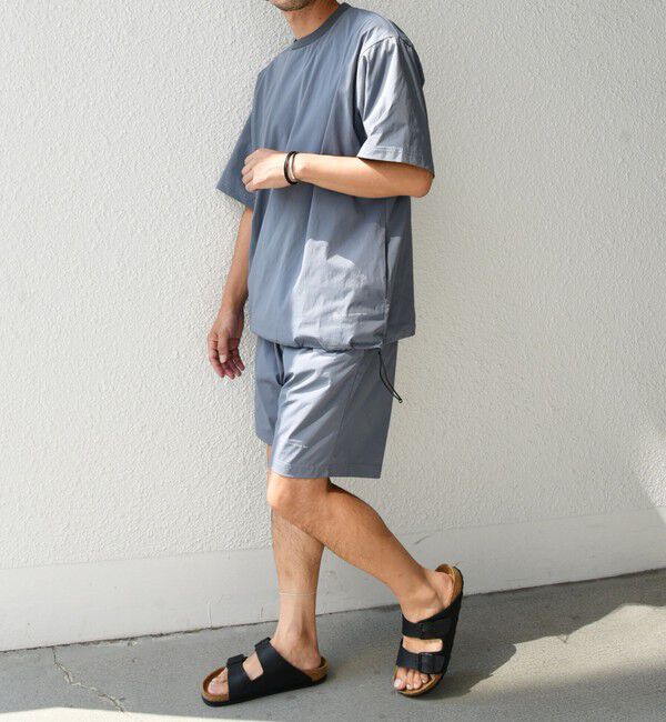 SHIPS any「【WEB限定】SHIPS any:ワッシャーナイロン スピンドル Tシャツ＋イージーショーツ セットアップ◆」|Tシャツ・カットソー|