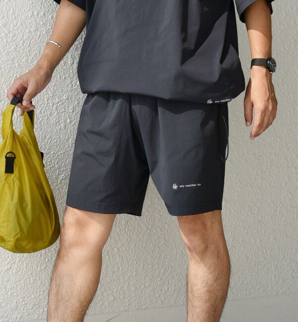 SHIPS any「【WEB限定】SHIPS any:ワッシャーナイロン スピンドル Tシャツ＋イージーショーツ セットアップ◆」|Tシャツ・カットソー|