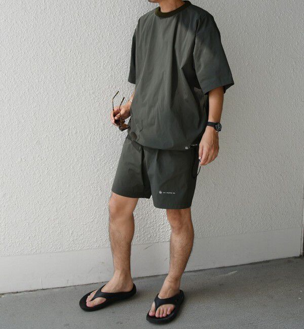 SHIPS any「【WEB限定】SHIPS any:ワッシャーナイロン スピンドル Tシャツ＋イージーショーツ セットアップ◆」|Tシャツ・カットソー|