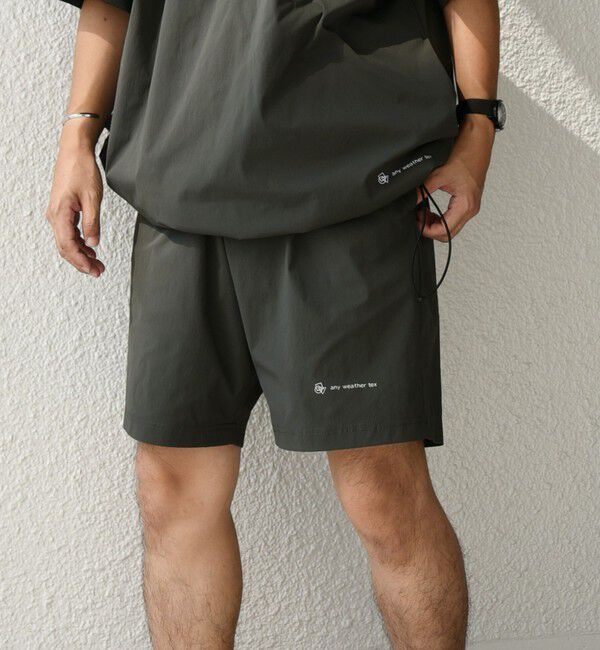 SHIPS any「【WEB限定】SHIPS any:ワッシャーナイロン スピンドル Tシャツ＋イージーショーツ セットアップ◆」|Tシャツ・カットソー|