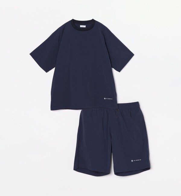 SHIPS any「【WEB限定】SHIPS any:ワッシャーナイロン スピンドル Tシャツ＋イージーショーツ セットアップ◆」|Tシャツ・カットソー|