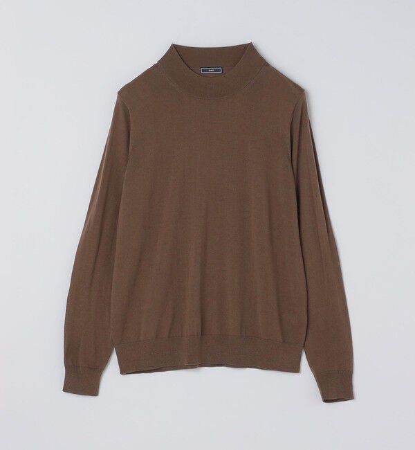 SHIPS「SHIPS:〈手洗い可能〉HANDFRAME 16ゲージ モックネック ニット」|ニット・セーター|