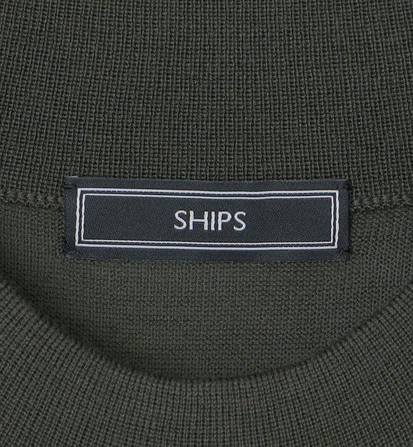 SHIPS「SHIPS:〈手洗い可能〉HANDFRAME 16ゲージ モックネック ニット」|ニット・セーター|