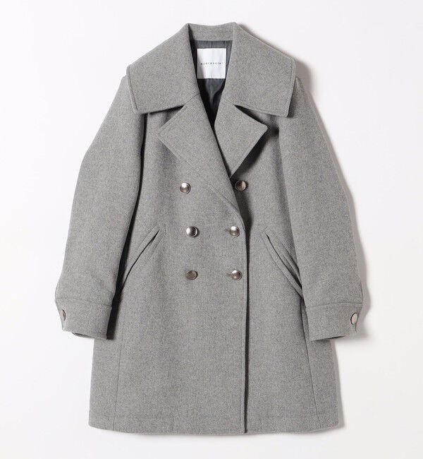 quaranciel「quaranciel: メルトン ビッグ カラー Pコート」|ピーコート|