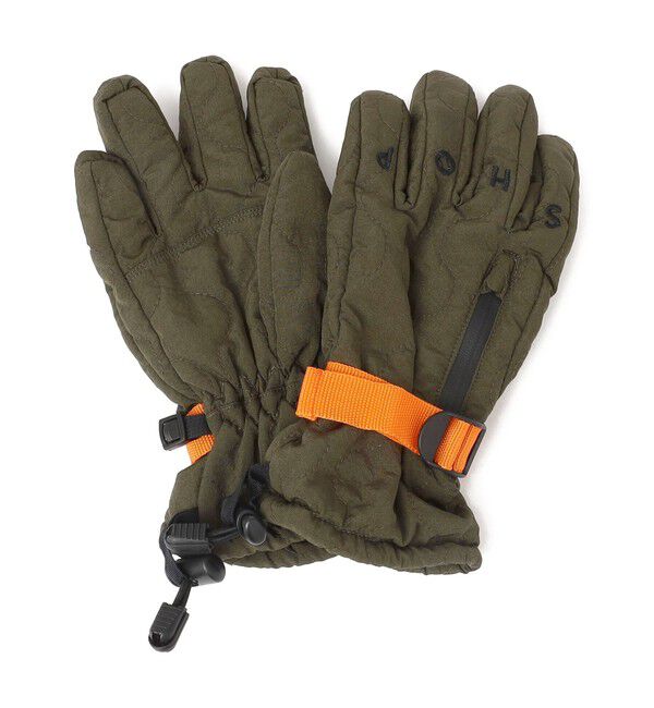 SHIPS KIDS「THE PARK SHOP:MIQUILT GLOVE」|手袋|オリーブ