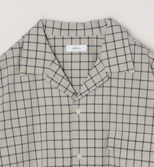 SHIPS any「SHIPS any: モノトーン チェック サイドポケット シャツ ジャケット◇」|シャツ・ブラウス|
