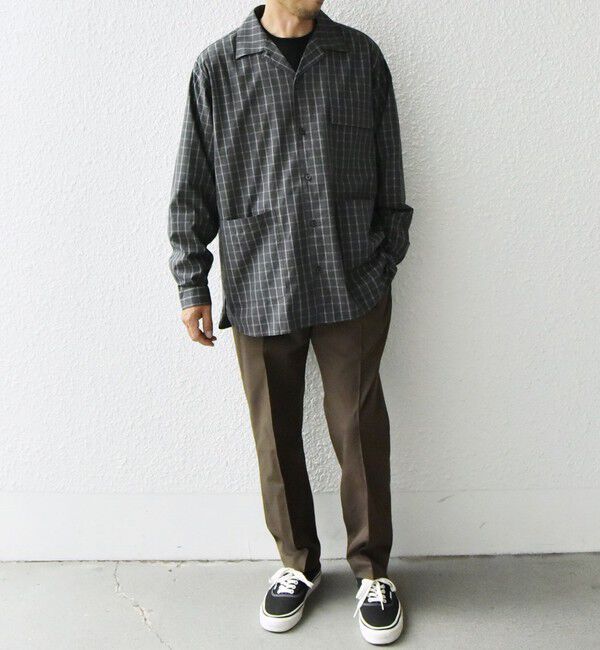 SHIPS any「SHIPS any: モノトーン チェック サイドポケット シャツ ジャケット◇」|シャツ・ブラウス|