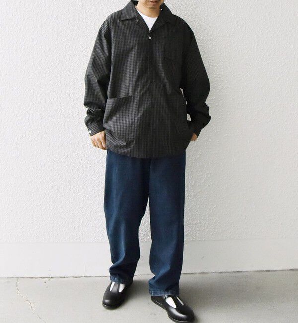 SHIPS any「SHIPS any: モノトーン チェック サイドポケット シャツ ジャケット◇」|シャツ・ブラウス|