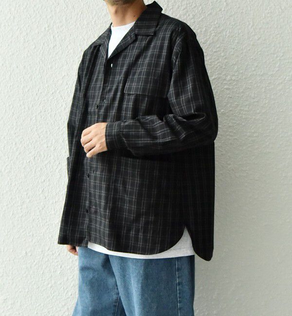 SHIPS any「SHIPS any: モノトーン チェック サイドポケット シャツ ジャケット◇」|シャツ・ブラウス|