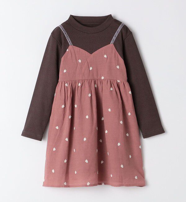 SHIPS Colors 「SHIPS Colors: 100～140cm /〈洗濯機可能〉ハート エンブロイダリー ワンピース」|ワンピース|