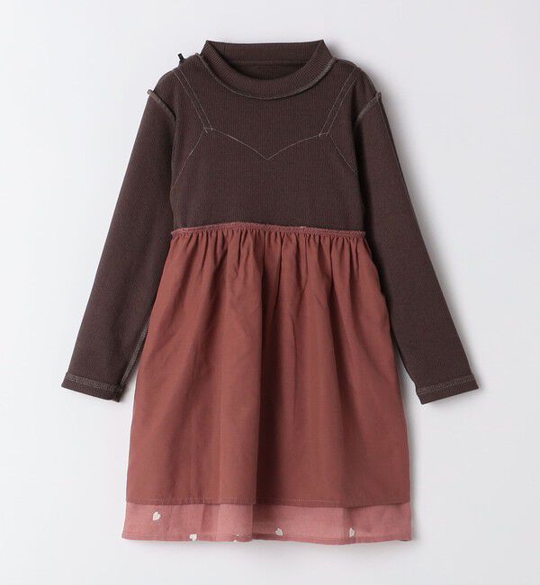 SHIPS Colors 「SHIPS Colors: 100～140cm /〈洗濯機可能〉ハート エンブロイダリー ワンピース」|ワンピース|