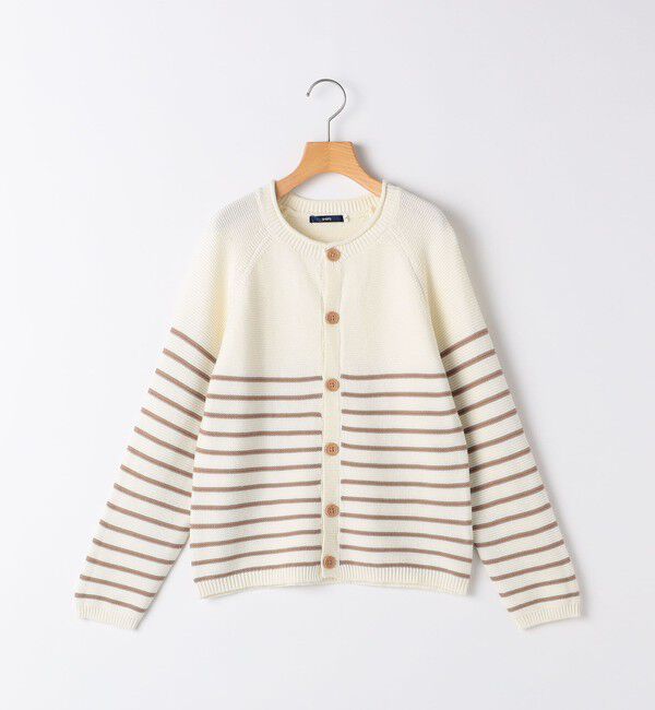 SHIPS KIDS「SHIPS KIDS:130～155cm / 〈洗濯機可能〉ボーダー カーディガン」|カーディガン|