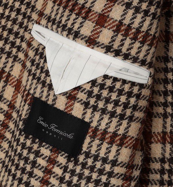 SHIPS「【 SHIPS別注】Errico Formicola: ウール チェック ジャケット」|テーラードジャケット|