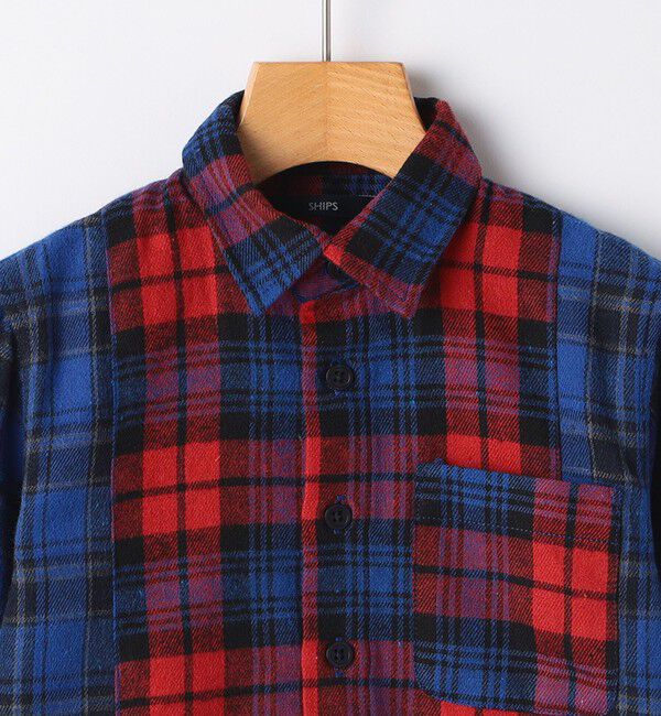 SHIPS KIDS「SHIPS KIDS:100～130cm / チェック パターン シャツ」|シャツ・ブラウス|