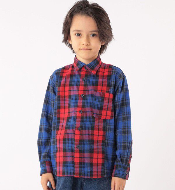 SHIPS KIDS「SHIPS KIDS:100～130cm / チェック パターン シャツ」|シャツ・ブラウス|