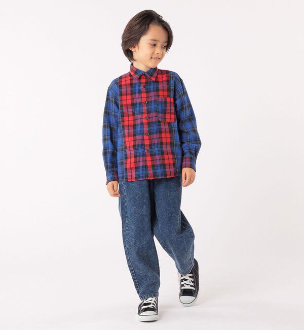 SHIPS KIDS「SHIPS KIDS:100～130cm / チェック パターン シャツ」|シャツ・ブラウス|