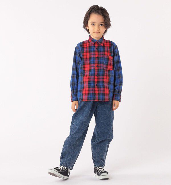 SHIPS KIDS「SHIPS KIDS:100～130cm / チェック パターン シャツ」|シャツ・ブラウス|