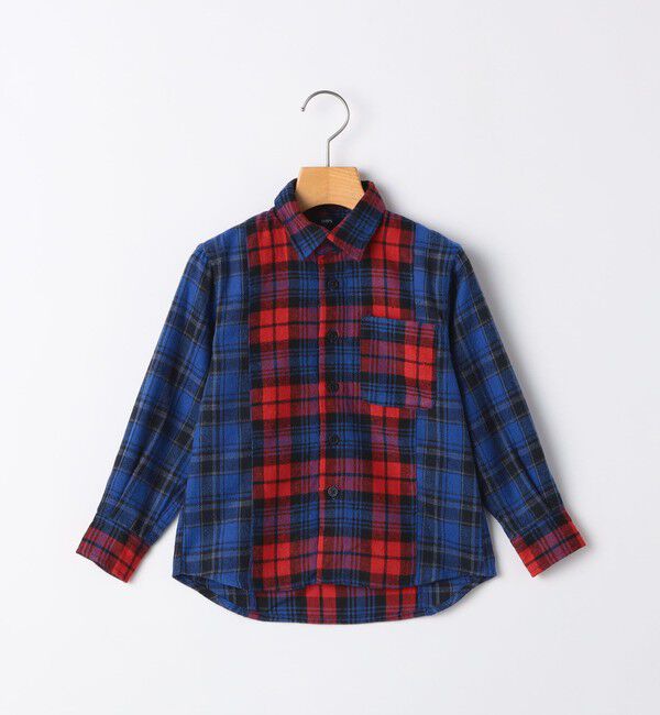 SHIPS KIDS「SHIPS KIDS:100～130cm / チェック パターン シャツ」|シャツ・ブラウス|