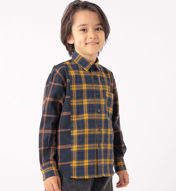 SHIPS KIDS「SHIPS KIDS:100～130cm / チェック パターン シャツ」|シャツ・ブラウス|