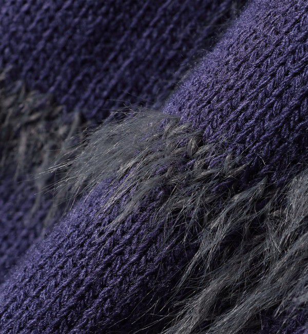 SHIPS any「SHIPS any:〈手洗い可能〉シャギー チェック Vネック カーディガン」|カーディガン|