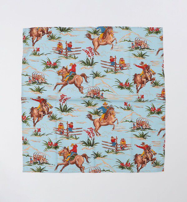 SHIPS「ROCKMOUNT: USA BANDANAS」|ハンカチ|ライトブルー