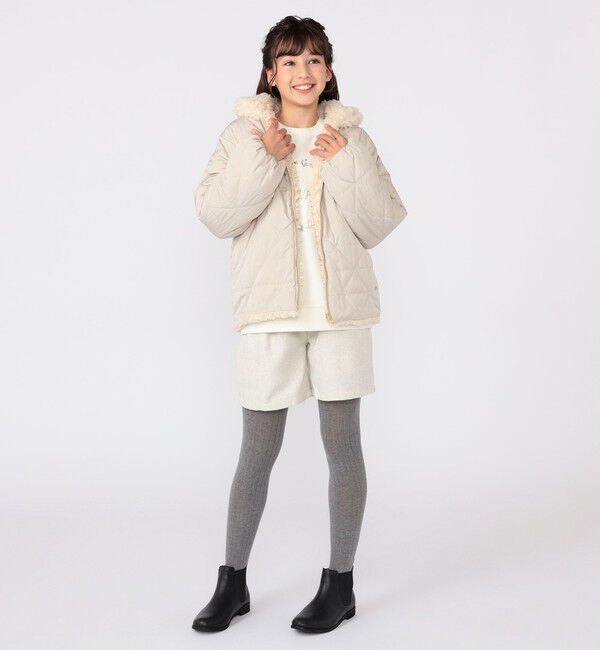 SHIPS KIDS「SHIPS KIDS:140～150cm / ツイード タック キュロット」|キュロット|