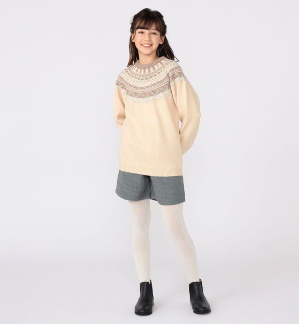 SHIPS KIDS「SHIPS KIDS:140～150cm / ツイード タック キュロット」|キュロット|