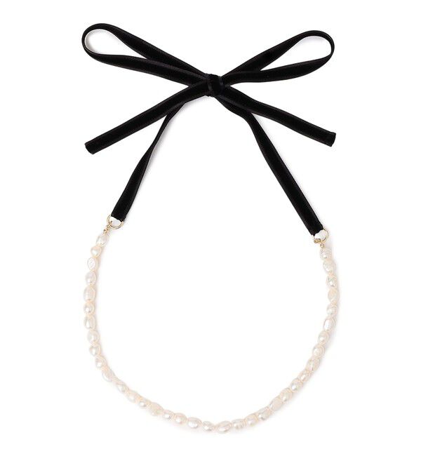 SHIPS for women「淡水パール リボン ネックレス」|ネックレス|