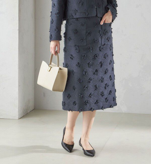 SHIPS for women「IFANSI Aライン スカート（セレモニー対応可）」|スカート|ネイビー