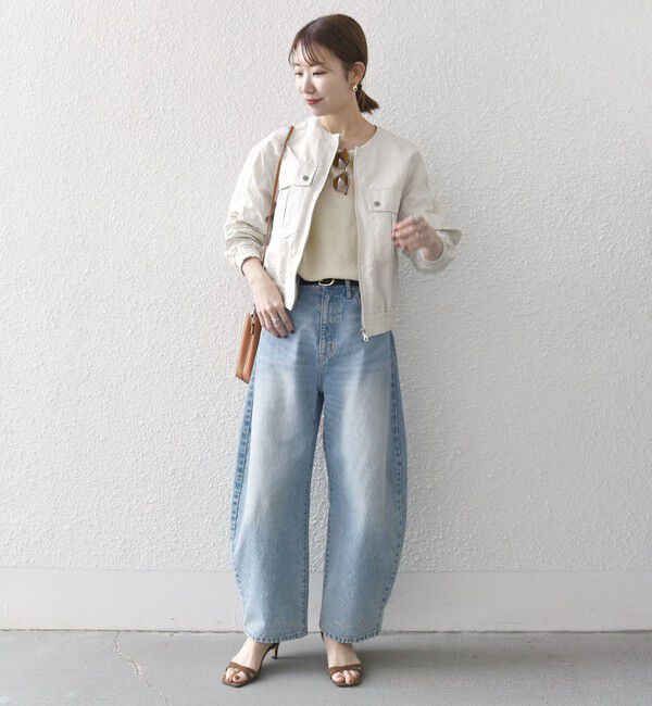 SHIPS any「SHIPS any:〈洗濯機可能〉ノーカラー コンパクト ポケット ブルゾン」|ブルゾン・スタジャン|