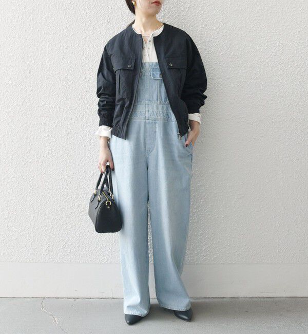 SHIPS any「SHIPS any:〈洗濯機可能〉ノーカラー コンパクト ポケット ブルゾン」|ブルゾン・スタジャン|