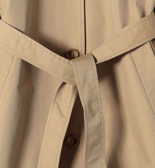 SHIPS any「SHIPS any:〈手洗い可能〉シャンブレー バルマカーン ロング コート」|トレンチコート|