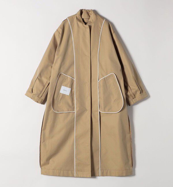 SHIPS any「SHIPS any:〈手洗い可能〉シャンブレー バルマカーン ロング コート」|トレンチコート|