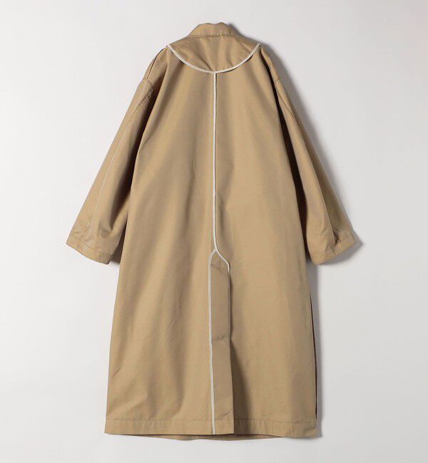 SHIPS any「SHIPS any:〈手洗い可能〉シャンブレー バルマカーン ロング コート」|トレンチコート|