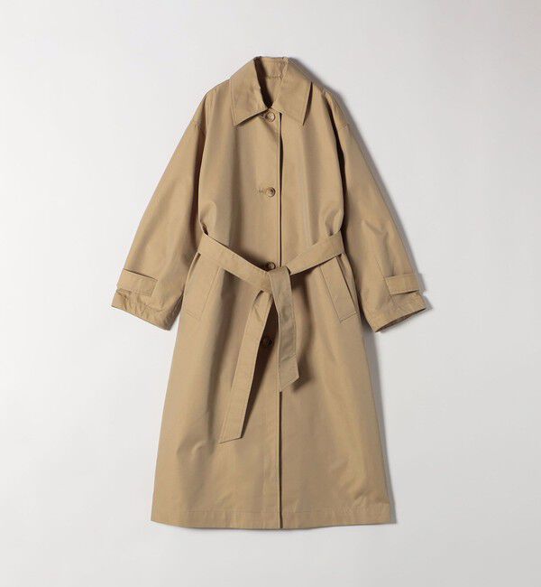SHIPS any「SHIPS any:〈手洗い可能〉シャンブレー バルマカーン ロング コート」|トレンチコート|