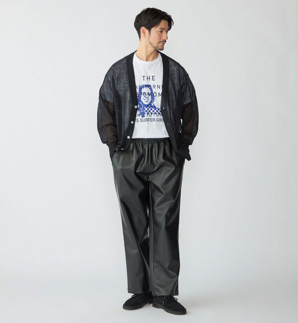 SHIPS「BENCH MARKING SHIRT: シアー ニット Vカーディガン」|カーディガン|