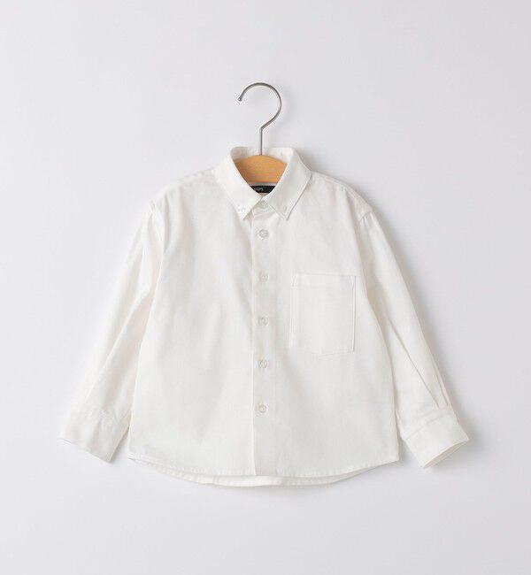 SHIPS KIDS「SHIPS KIDS:80～90cm / ボタンダウン シャツ」|シャツ・ブラウス|ホワイト