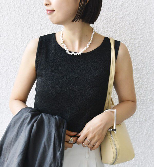 SHIPS for women「〈洗濯機可能〉2WAY ラメ タンクトップ」|タンクトップ|