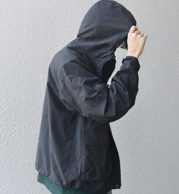 SHIPS any「SHIPS any:〈撥水加工〉 タスラン SOLOTEX(R) ショート マウンテンパーカー◇」|ブルゾン・スタジャン|ブラック