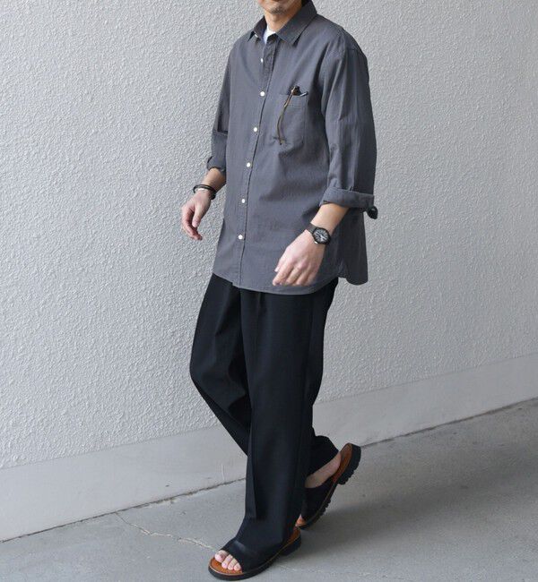 SHIPS any「SHIPS any:〈洗濯機可能〉コットン/リネン ７分袖 レギュラー シャツ 25SS◇」|シャツ・ブラウス|