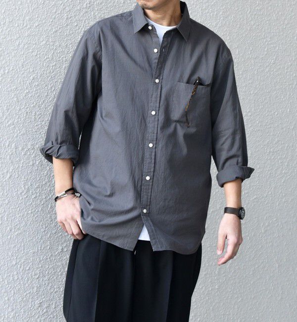 SHIPS any「SHIPS any:〈洗濯機可能〉コットン/リネン ７分袖 レギュラー シャツ 25SS◇」|シャツ・ブラウス|